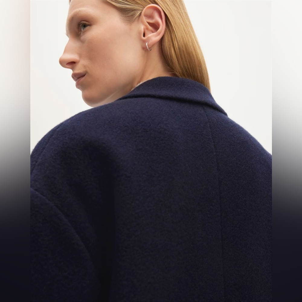 Something Navy Wool Coat
